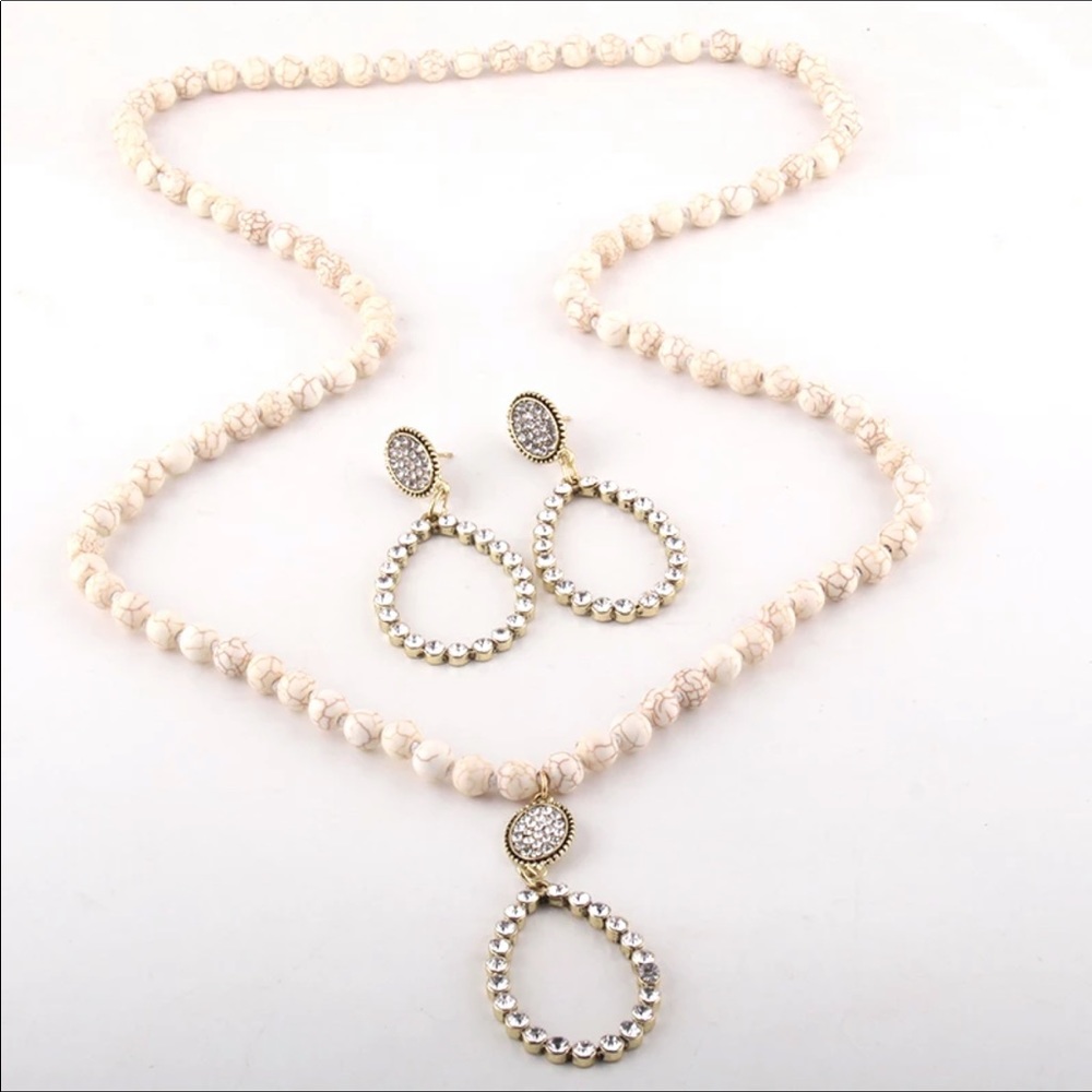 (FINAL PRICE) Fashion Earrings/Necklace Set